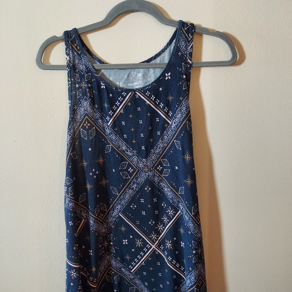 Blue tank